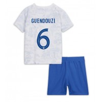 Fotballdrakt Barn Frankrike Matteo Guendouzi #6 Bortedraktsett VM 2022 Kortermet (+ Korte bukser)